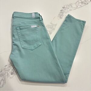 7 For All Mankind - Women The Cropped Skinny Pants - Sz 28- VGUC